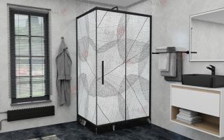 Душевой уголок AvaCan FB 120-140 + SB 90 MT чёрный